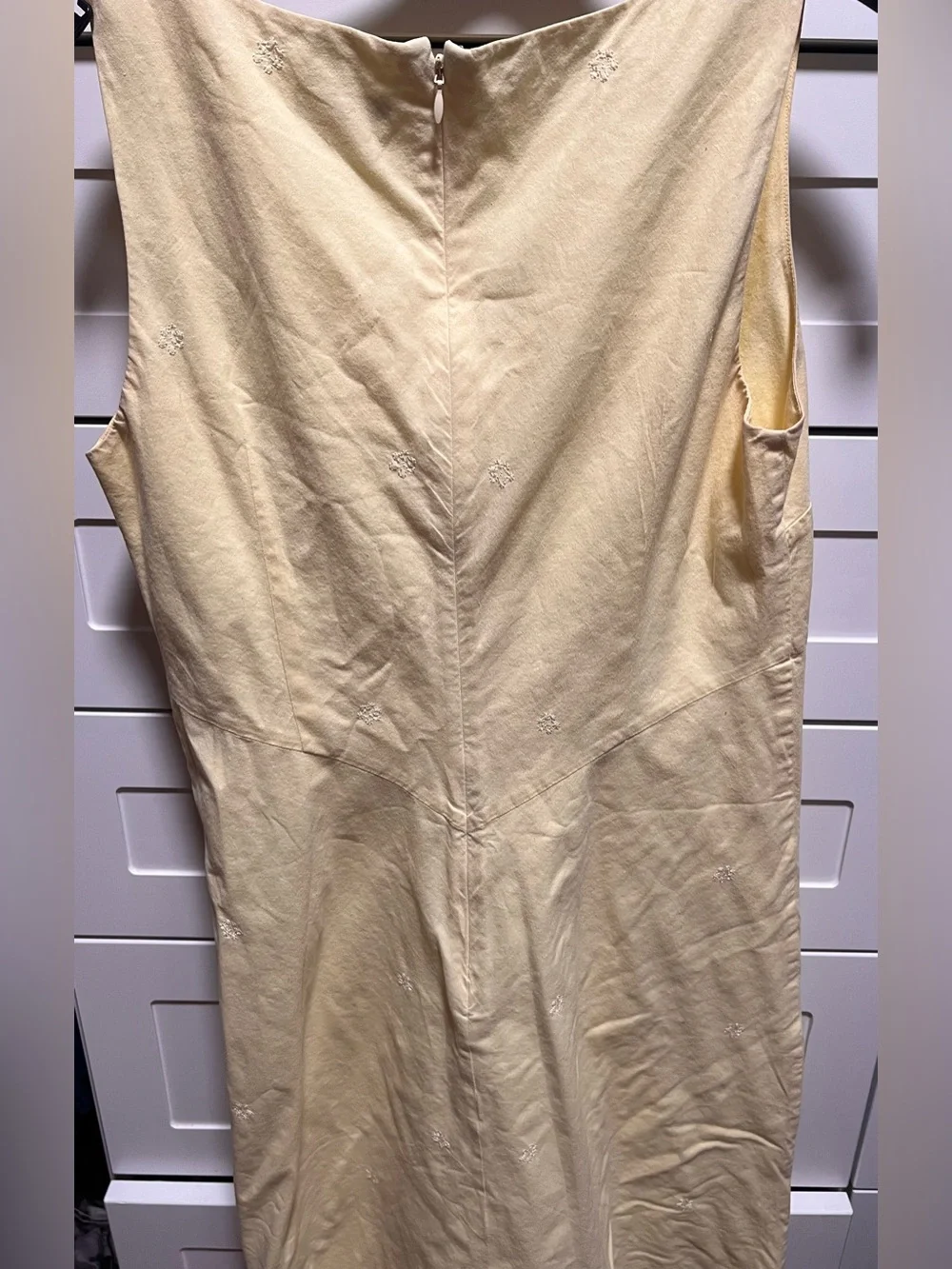 J. Crew Pale butter Yellow Sleeveless Mini Dress (D5)